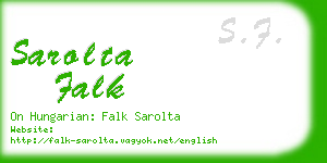 sarolta falk business card